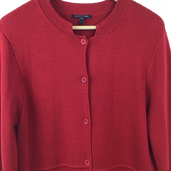 Eileen Fisher Cardigan Sweater Long Knit Coat Silk - Picture 2 of 8